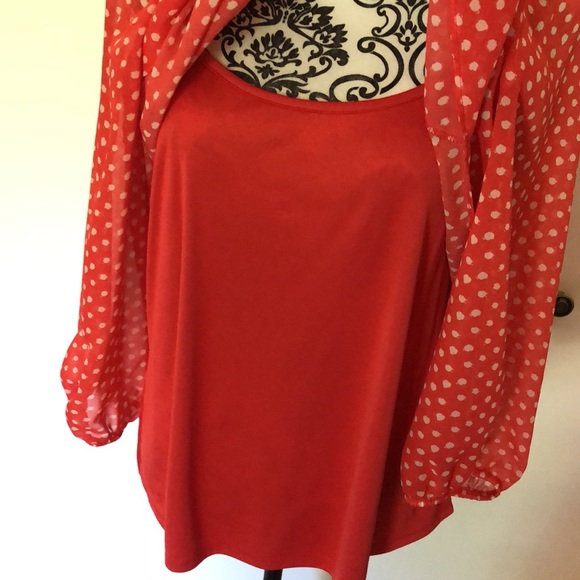 Pink polka dot blouse - Picture 3 of 5